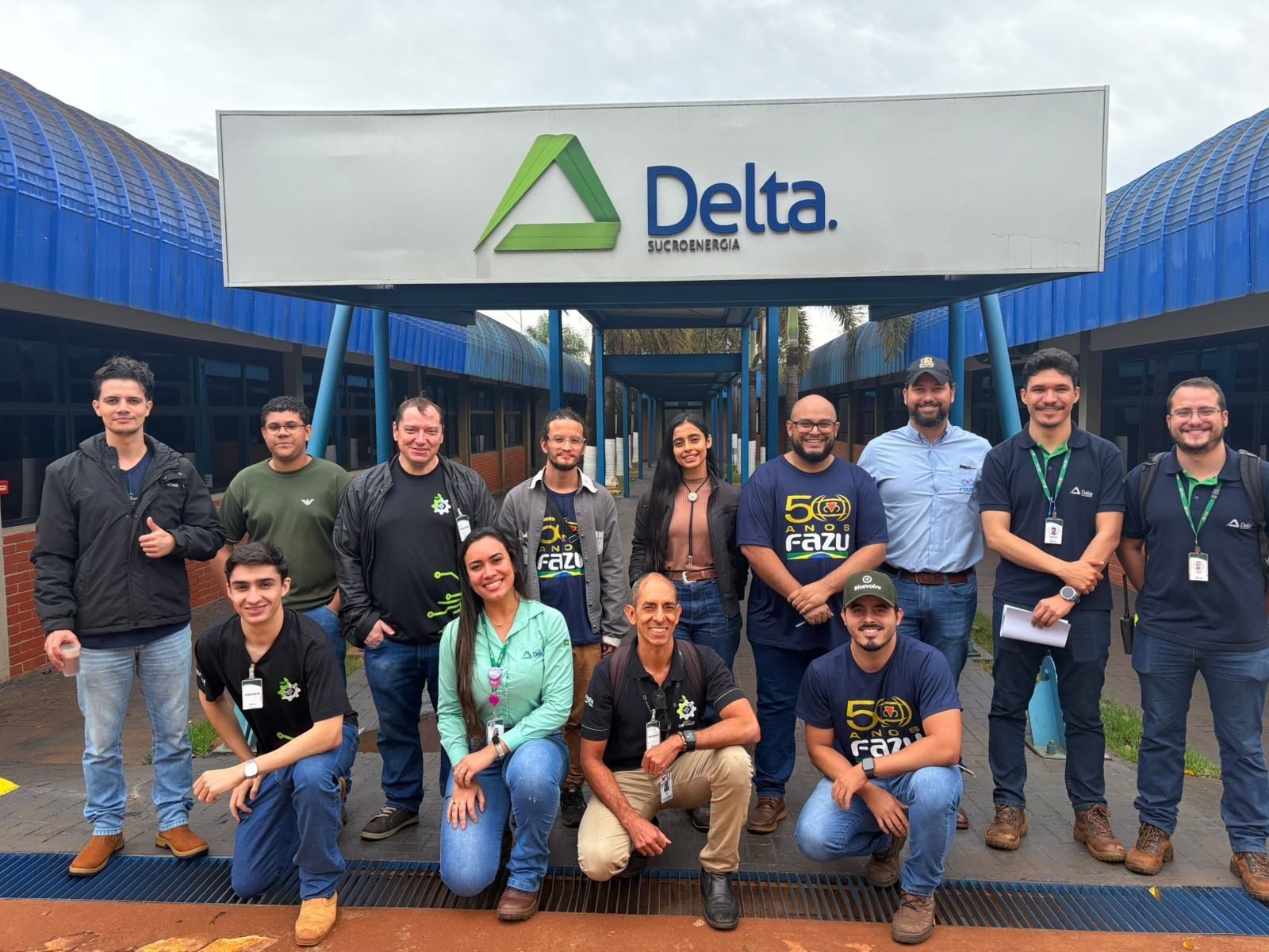 Alunos da Fazu realizam visita técnica à unidade da Delta